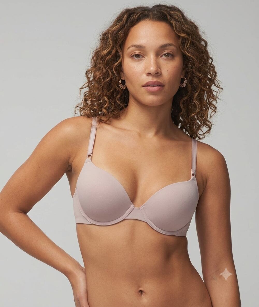 Soma Tailored Embraceable Push Up Bra Womens 42C Adobe Rose Pink New
